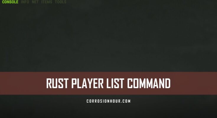 RUST Player List Command