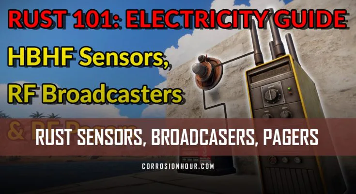 RUST Electricity Sensors, Broadcasters, Pagers