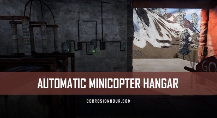 RUST Electricity Automatic Minicopter Hangar