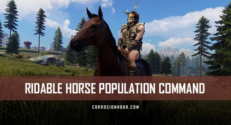 RUST Ridable Horse Population Command