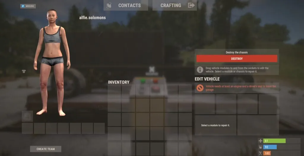 Destroy Chassis