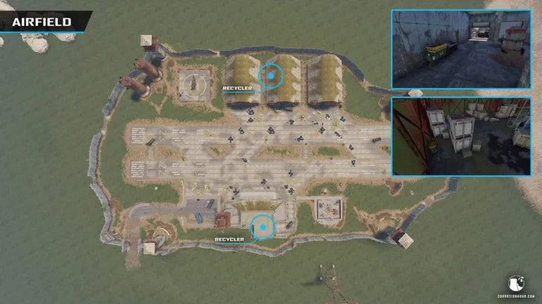 Where Is The Recycler In Launch Site RUST Recycler Guide: Locations, Scrap Table & More!
