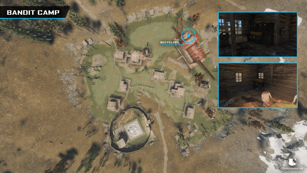 rust bandit camp recycler locations