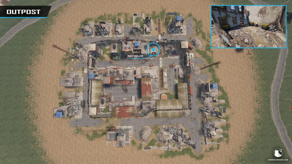 Outpost Monument Recycler Location