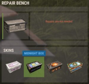 Skin options for the large wood box