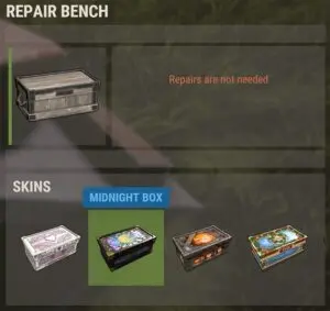 Skin options for the large wood box