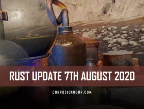 cover image for the August 7th RUST update