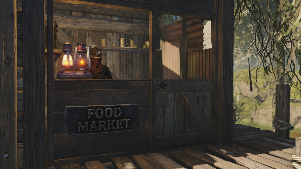RUST Bandit Camp Vendors Sell Food