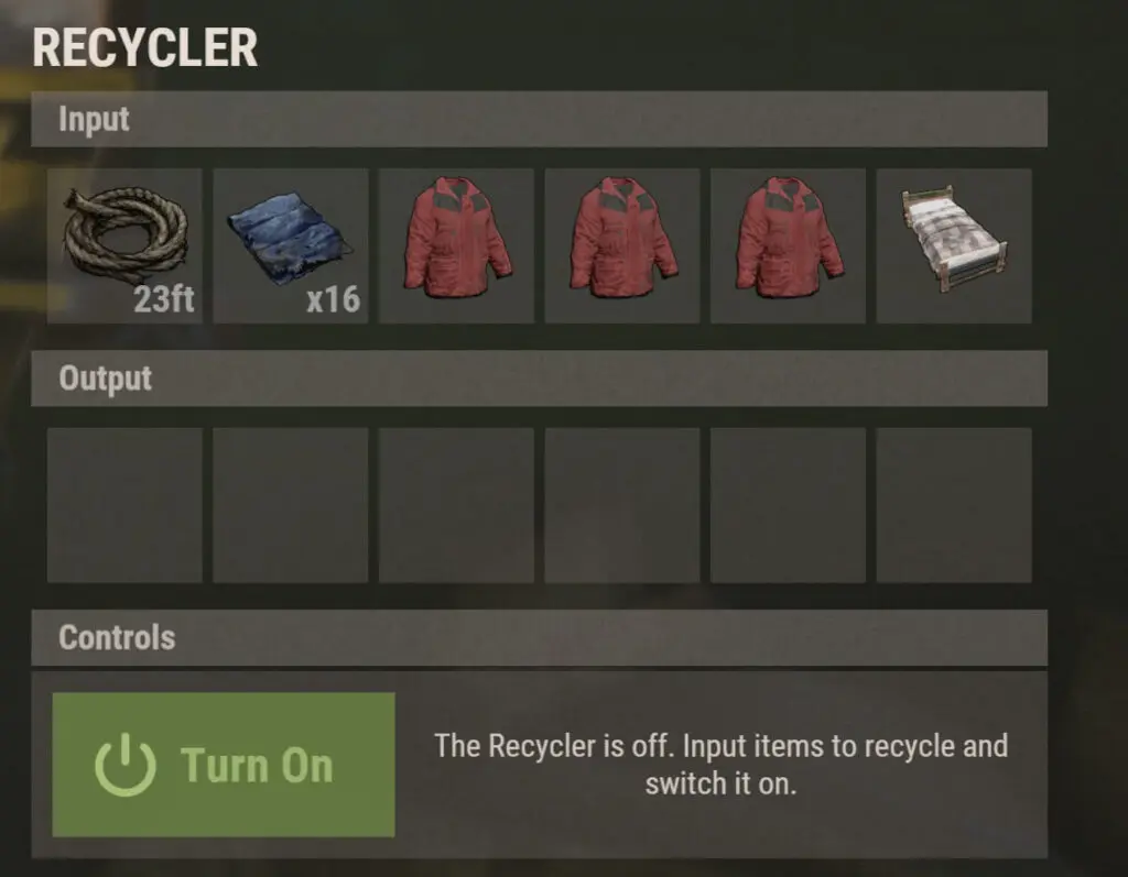 rust recycle items for cloth