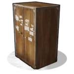 image of the rust tool cupboard