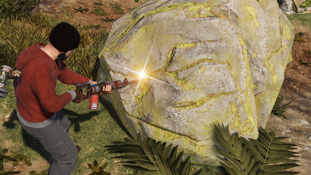 Mining for Sulfur Ore in RUST