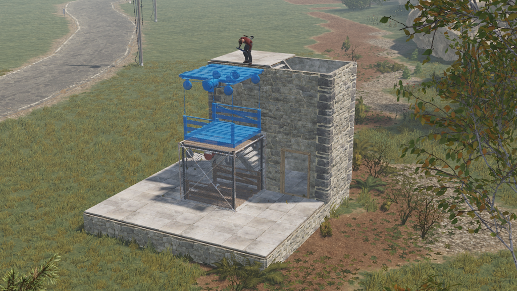 Placing multiple RUST elevators