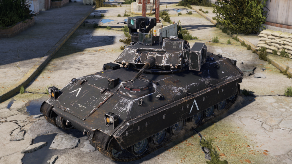The Bradley APC has multiple machine guns