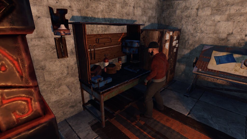 Crafting Gunpowder at a Tier 2 Workbench