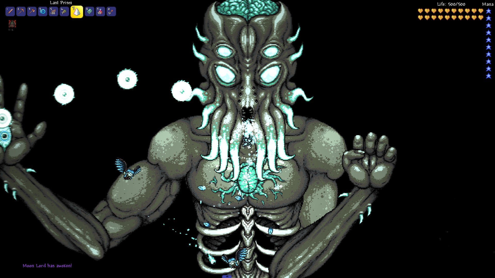 Are there any secret bosses after the Moon Lord in Terraria (with