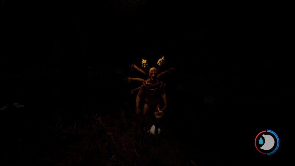 You will find yourself eventually staring down The Forest's cannibals face to face.
