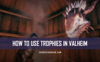how to use trophies in Valheim