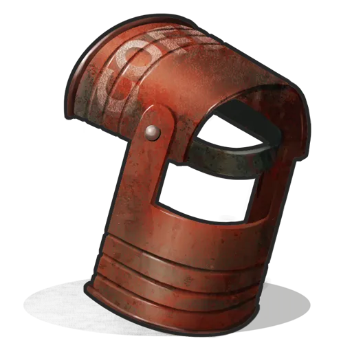 image of rust item Coffee Can Helmet