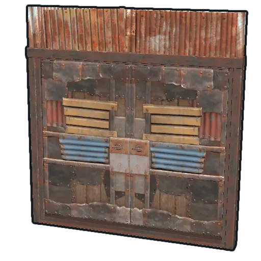 image of rust item Sheet Metal Double Door