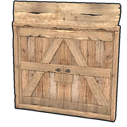 image of rust item Wood Double Door