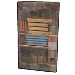 RUST sheet metal door