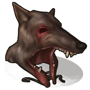 RUST Wolf Head Dress