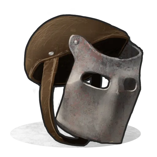 RUST Metal Facemask Item Information Corrosion Hour