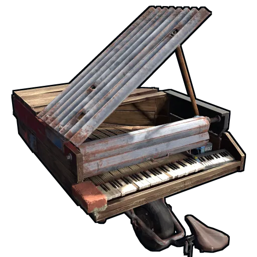 image of rust item Wheelbarrow Piano