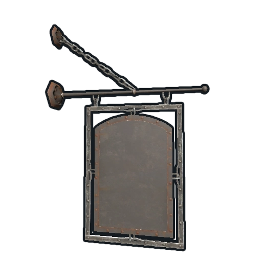image of rust item Two Sided Hanging Sign