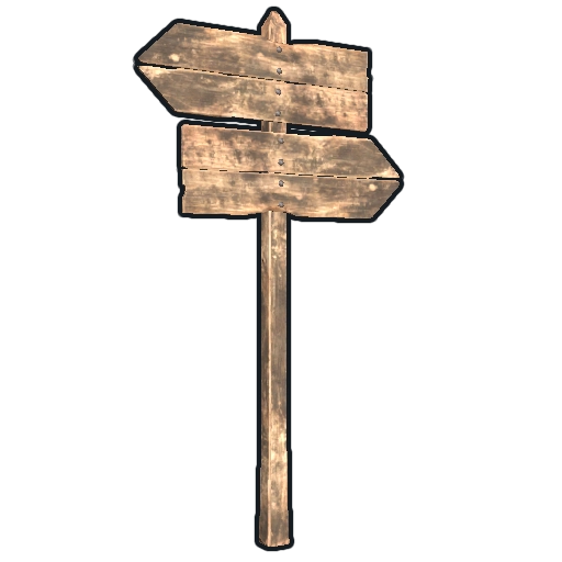 image of rust item Double Sign Post