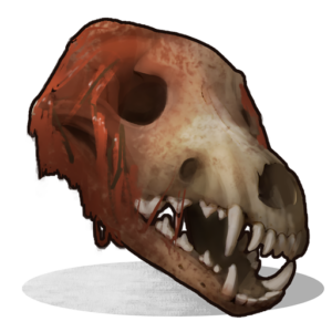 RUST Wolf Skull Item