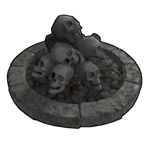 image of rust item Skull Fire Pit
