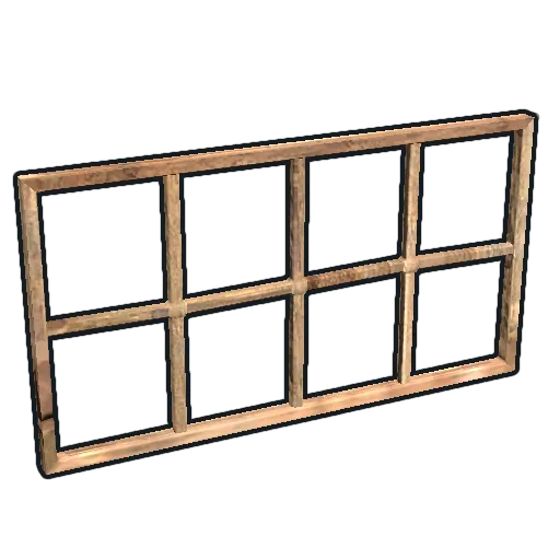 image of rust item Wooden Window Bars
