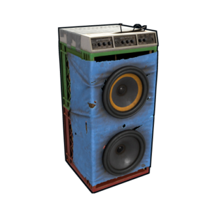 rust boom box