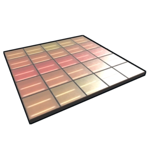 rust disco floor large tiles