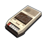rust cassette recorder