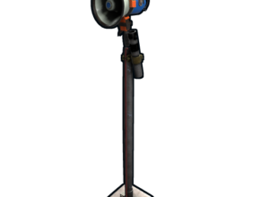 rust microphone stand