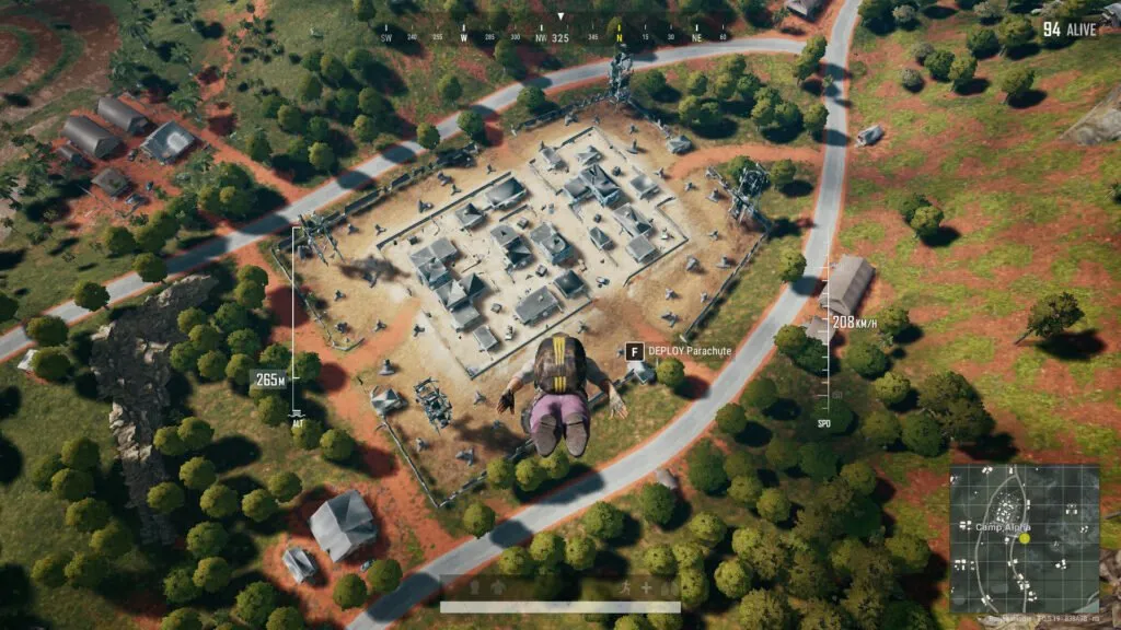 PUBG: Dropping from the Air