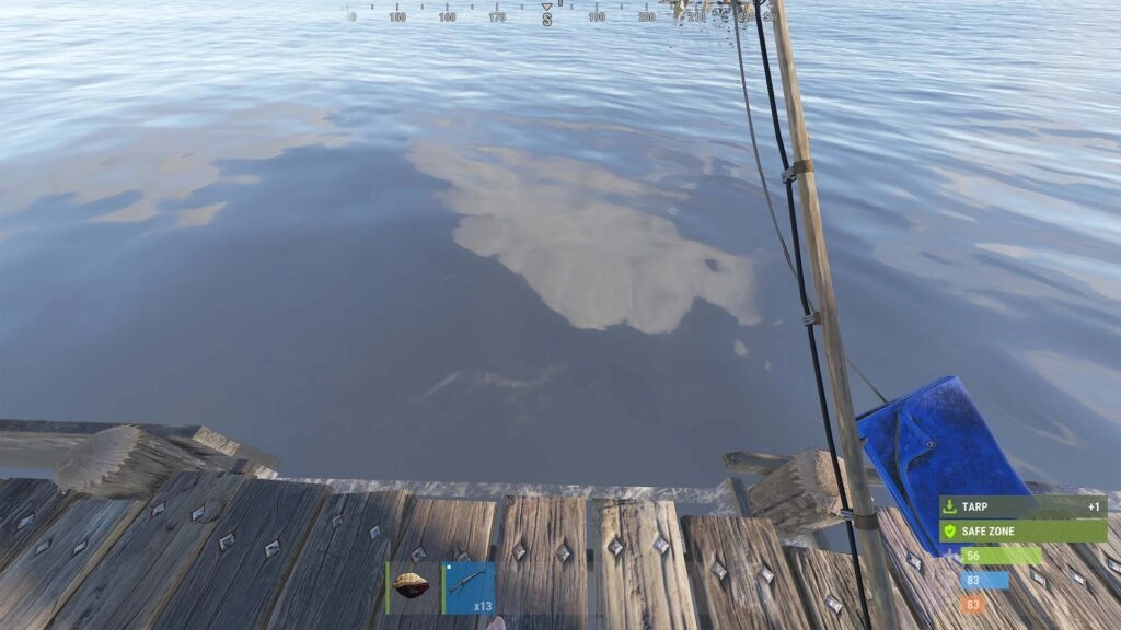 Fishing for Tarp in RUST