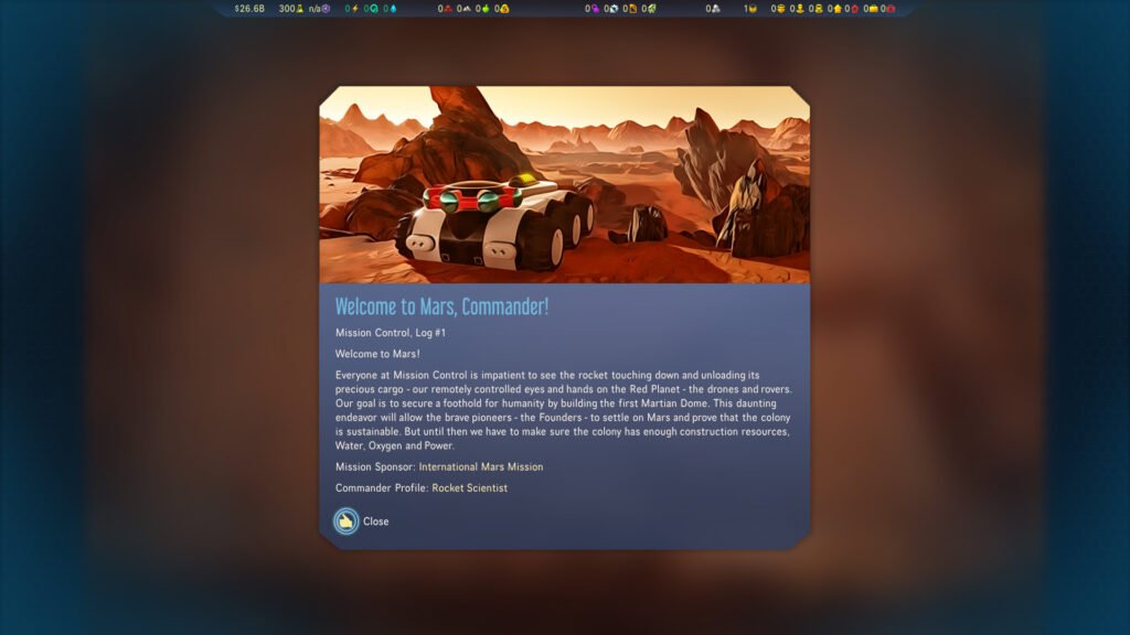 Surviving Mars Mission 1 Introduction