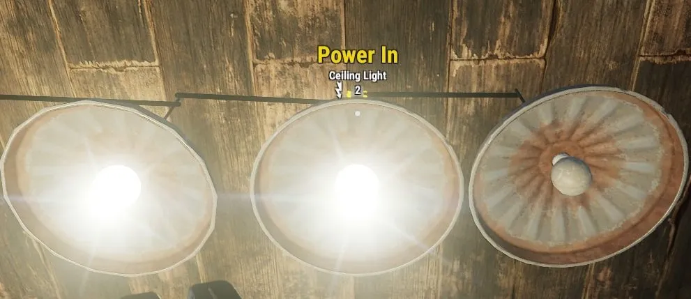 Ceiling Light Power In