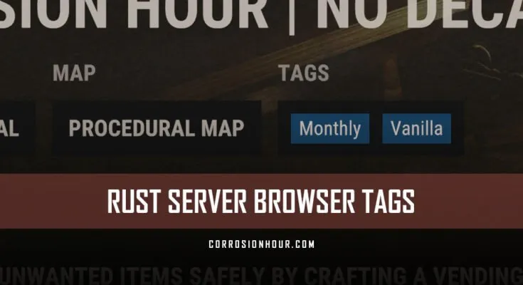 RUST Server Browser Tags