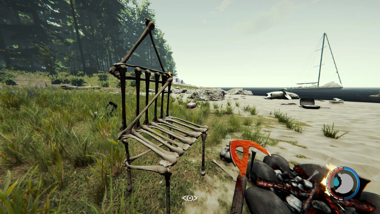 The Forest How to Get and Use Bones Corrosion Hour