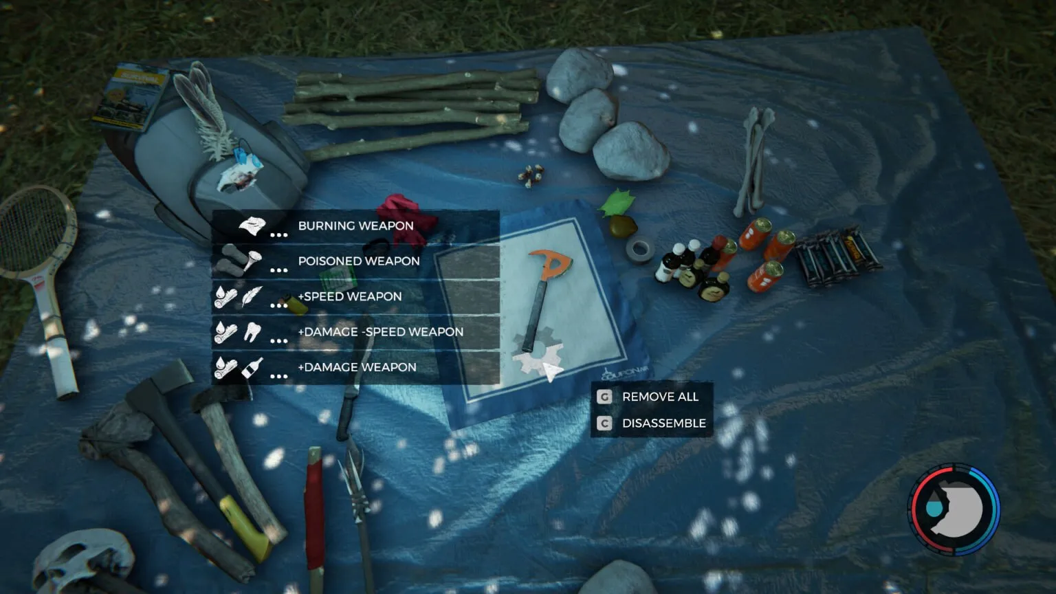 The Forest How to Upgrade Weapons Corrosion Hour