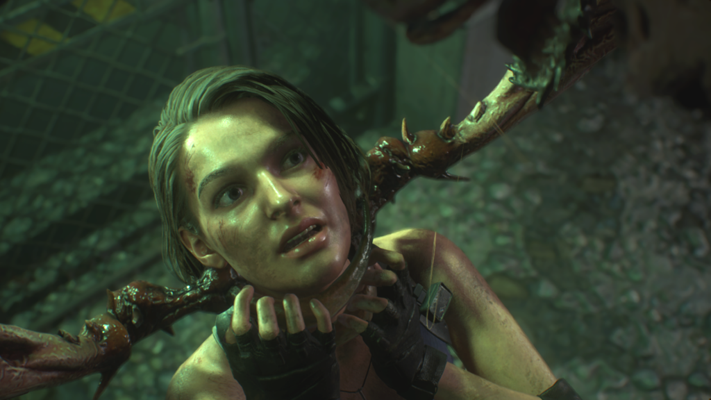 Resident Evil 3 — Jill being strangled