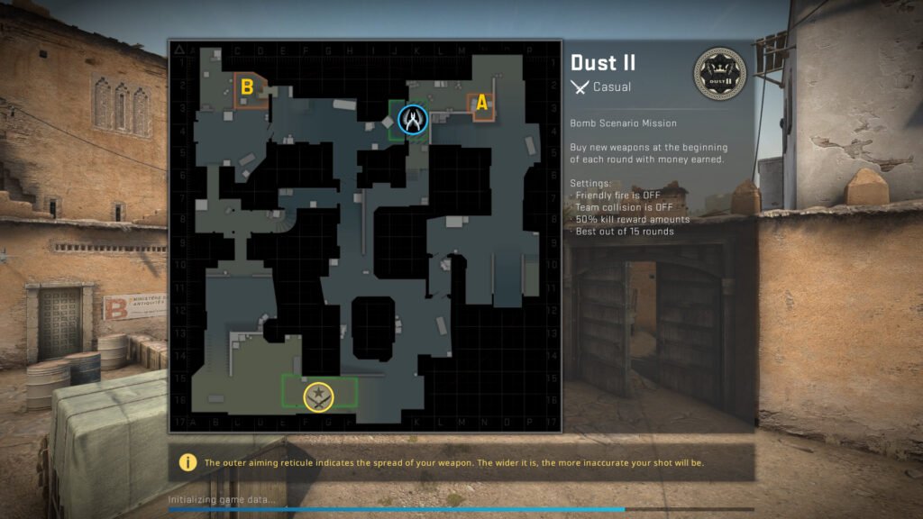 CS:GO — Dust II Map