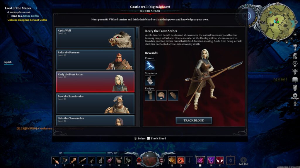 V Rising — Keely the Frost Archer Rewards