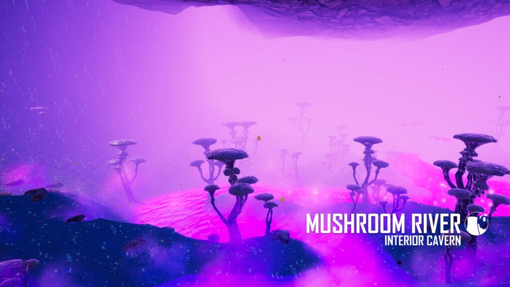 The Planet Crafter Mushroom River biome
