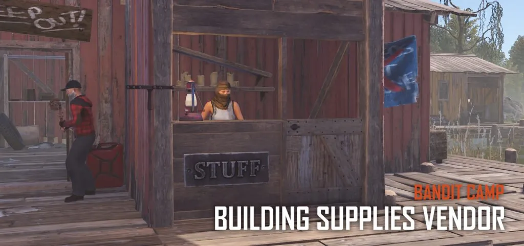 Bandit Camp Building Supplies Vendor