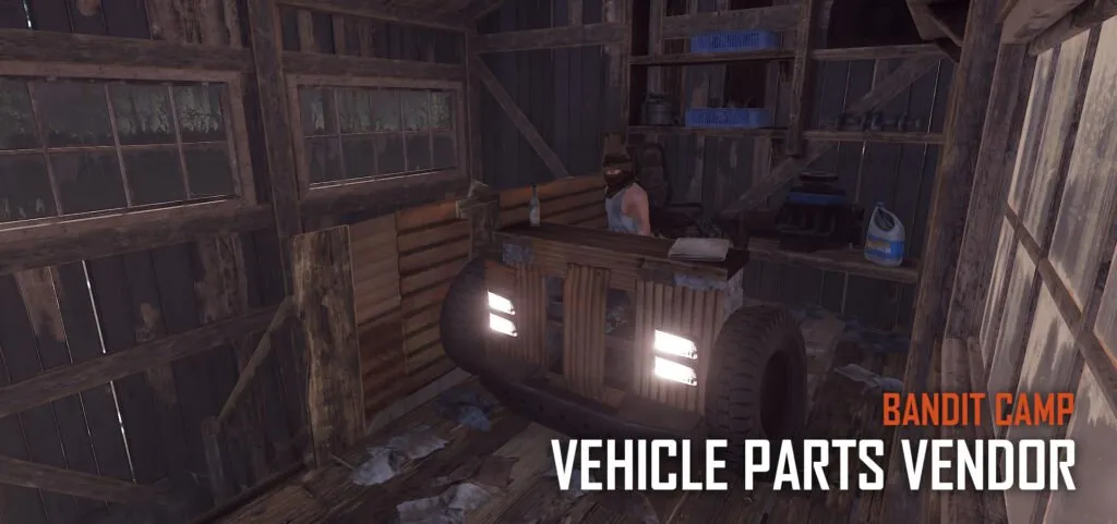 Bandit Camp Vehicle Parts Vendor